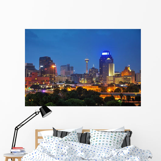 San Antonio TX Cityscape Wall Decal