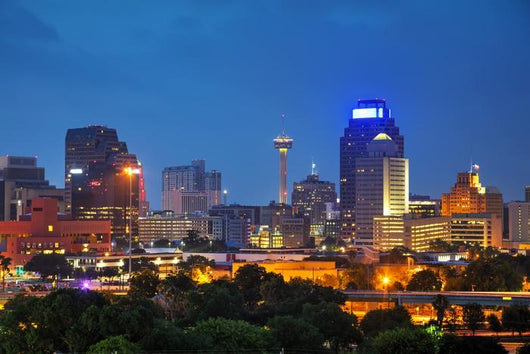 San Antonio TX Cityscape Wall Decal