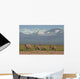 Elefantenherde Vorm Kilimanjaro Wall Decal