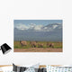 Elefantenherde Vorm Kilimanjaro Wall Decal