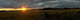 Eildon Hills Scottish Sunset Wall Decal