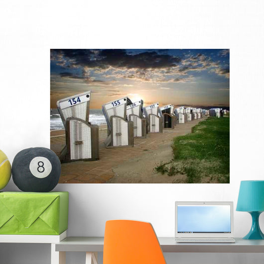 Beach Chairs Wall Decal