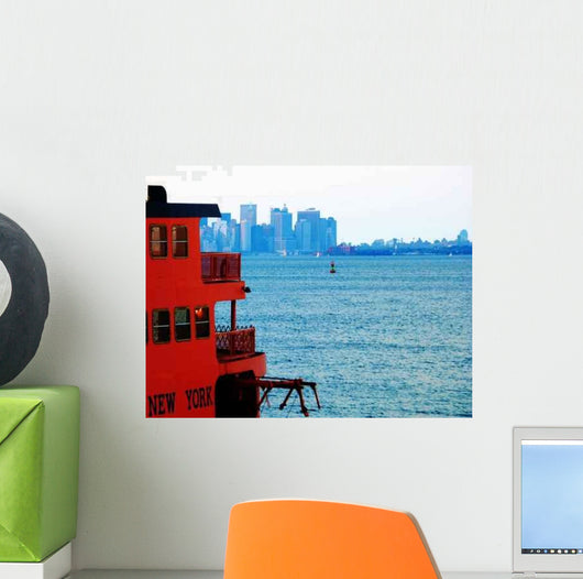 New York Harbor Wall Decal