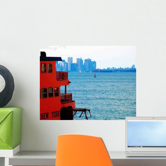 New York Harbor Wall Decal