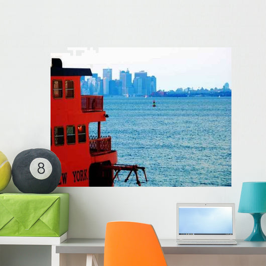 New York Harbor Wall Decal