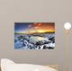 Sunset Snow Wall Mural