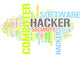 Hacker word cloud - Piracy Wall Decal