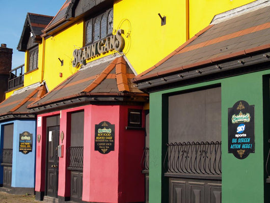 Irish Colored Houses Wall Mural