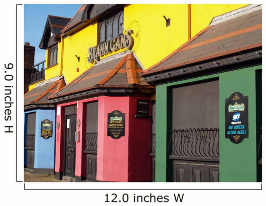 Irish Colored Houses Wall Mural