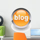 Blog glossy icon Wall Decal