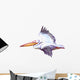 Watercolor Single Flying Pelican Wall Decal