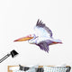 Watercolor Single Flying Pelican Wall Decal