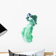 Green Nymph Siren Mermaid Wall Decal