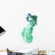 Green Nymph Siren Mermaid Wall Decal