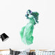 Green Nymph Siren Mermaid Wall Decal