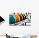 a group of colored bowling balls. Wall Mural