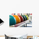 a group of colored bowling balls. Wall Mural