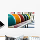 a group of colored bowling balls. Wall Mural
