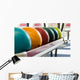 a group of colored bowling balls. Wall Mural
