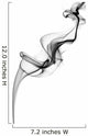 Abstract Grey Smoke Background Wall Decal