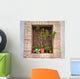 Window With Flowers Wall Mural