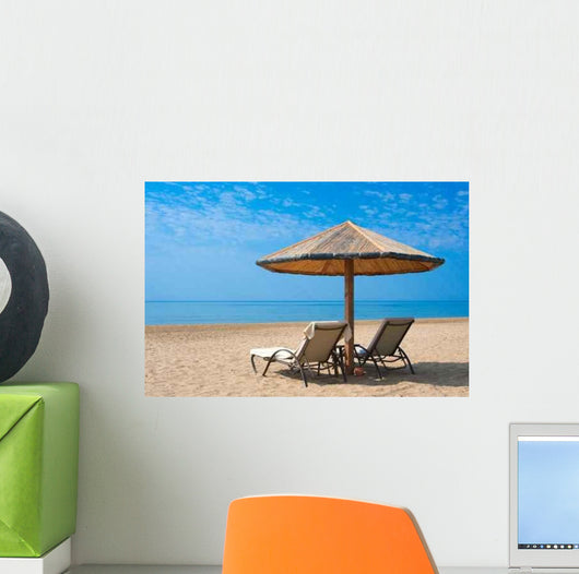 Sunbeds Beach Wall Decal