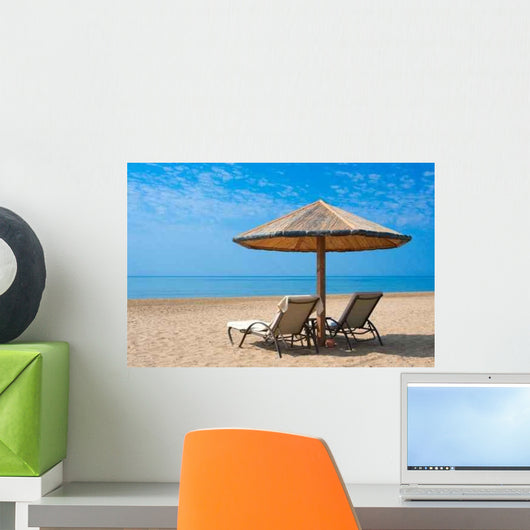 Sunbeds Beach Wall Decal