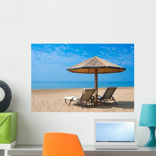 Sunbeds Beach Wall Decal