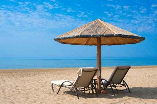 Sunbeds Beach Wall Decal