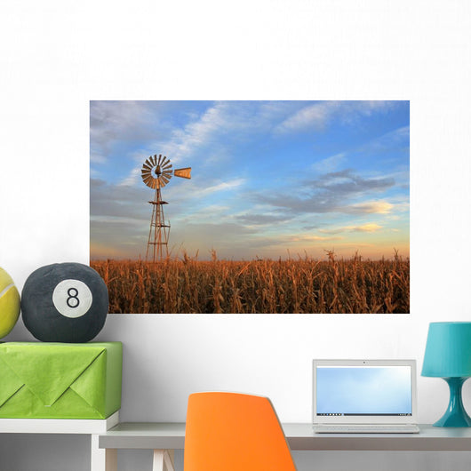 Texas Style Westernmill Windmill Wall Decal