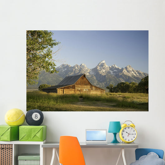 Old Mormon Barn in the Tetons Wall Mural