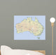 australien landkarte australia map Wall Mural