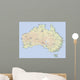 australien landkarte australia map Wall Mural