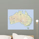 australien landkarte australia map Wall Mural