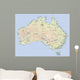 australien landkarte australia map Wall Mural