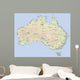 australien landkarte australia map Wall Mural