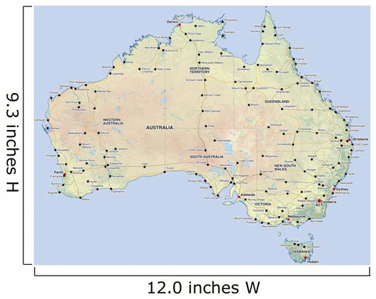 australien landkarte australia map Wall Mural