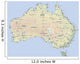 australien landkarte australia map Wall Mural