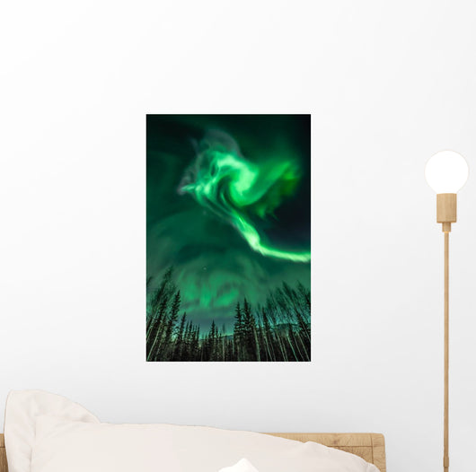 Northern Lights Spiral Shape Wall Decal