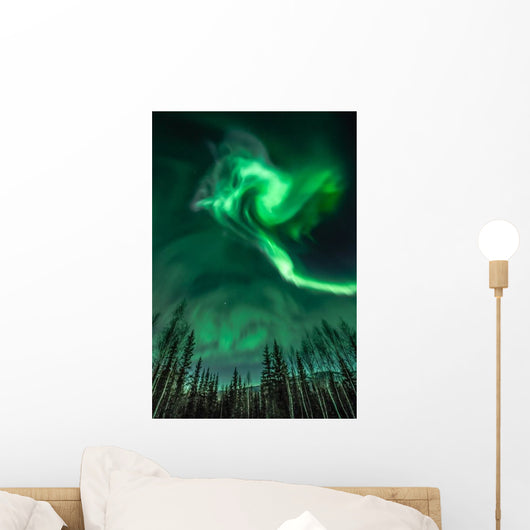 Northern Lights Spiral Shape Wall Decal