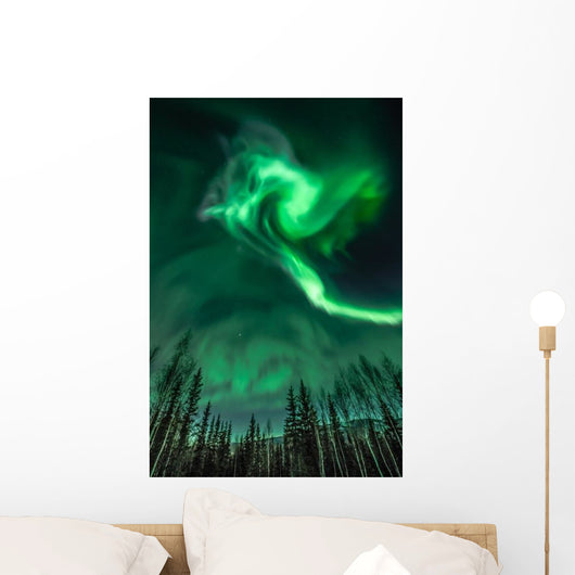 Northern Lights Spiral Shape Wall Decal
