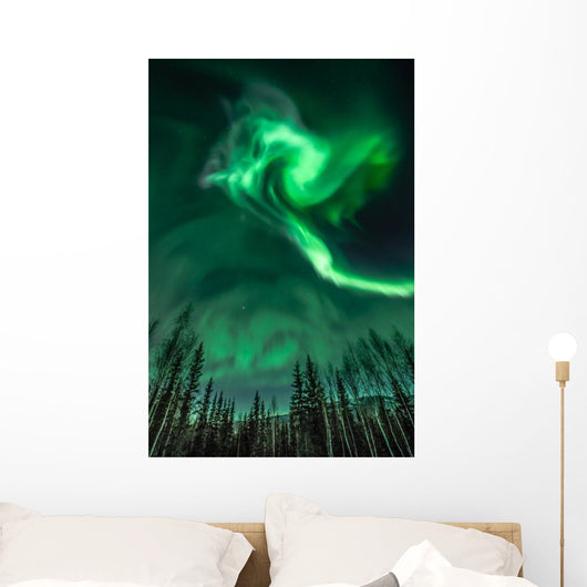 Northern Lights Spiral Shape Wall Decal