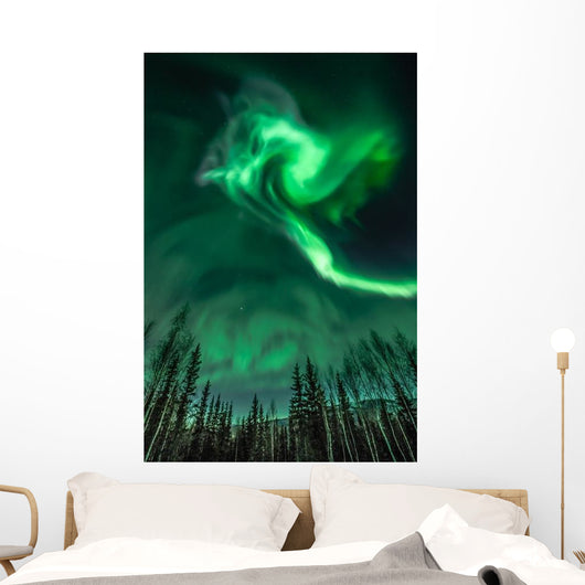 Northern Lights Spiral Shape Wall Decal