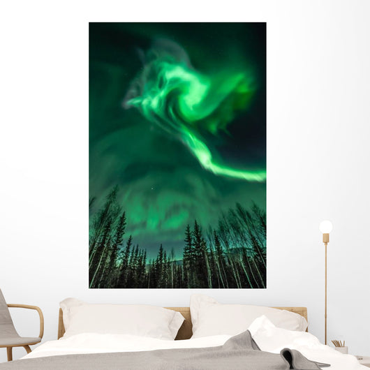 Northern Lights Spiral Shape Wall Decal