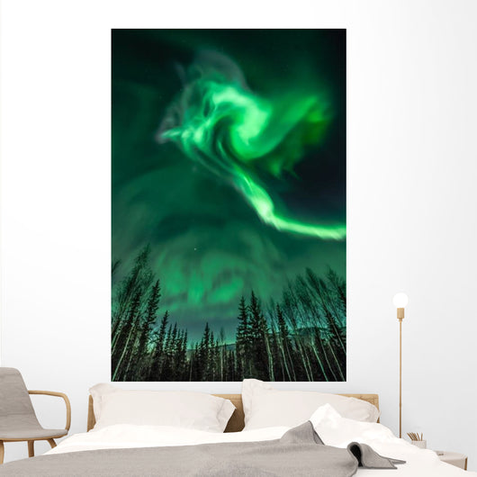 Northern Lights Spiral Shape Wall Decal