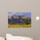 Grand Tetons With Farm Wall Mural