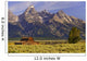 Grand Tetons With Farm Wall Mural