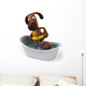 Dog Bath Wall Decal