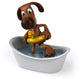 Dog in the bath Wall Decal