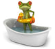 Frog in a bath Wall Decal